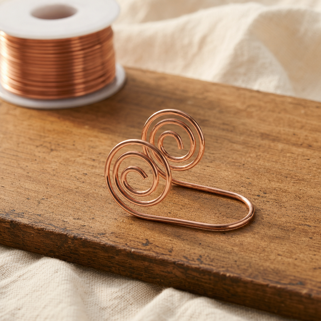 FREYA | ANELLO A SPIRALE FLOW RAME