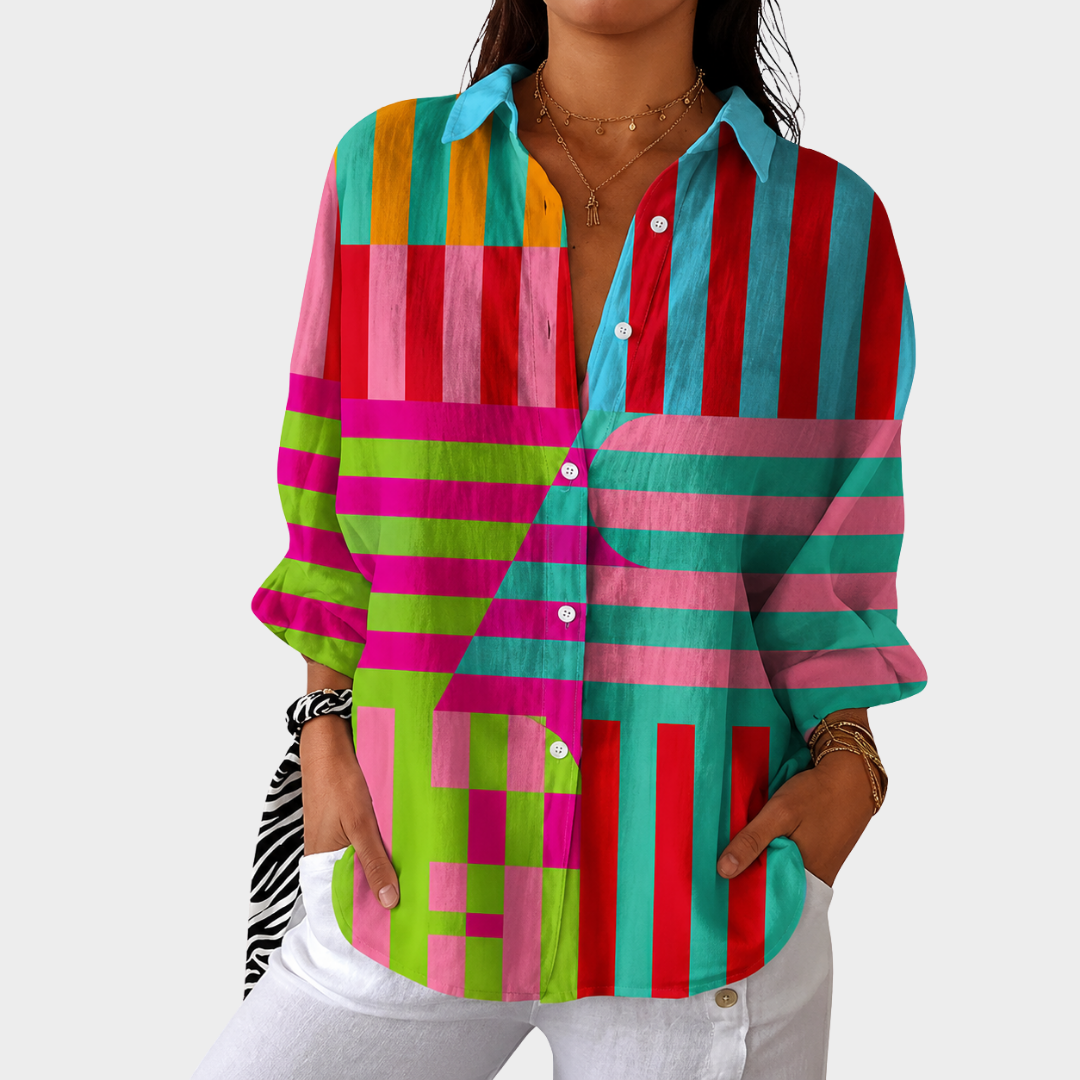 OLIVIA | CAMICETTA LEGGERA E COLORATA CON STAMPA