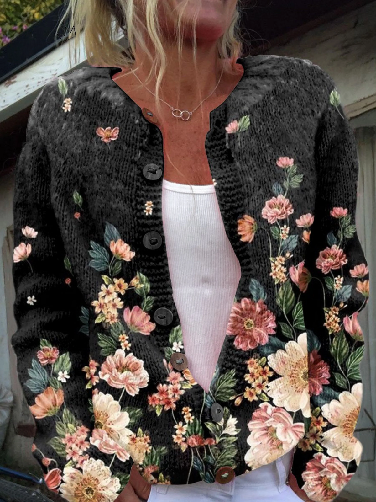 KIVARA | CARDIGAN FLOREALE VINTAGE
