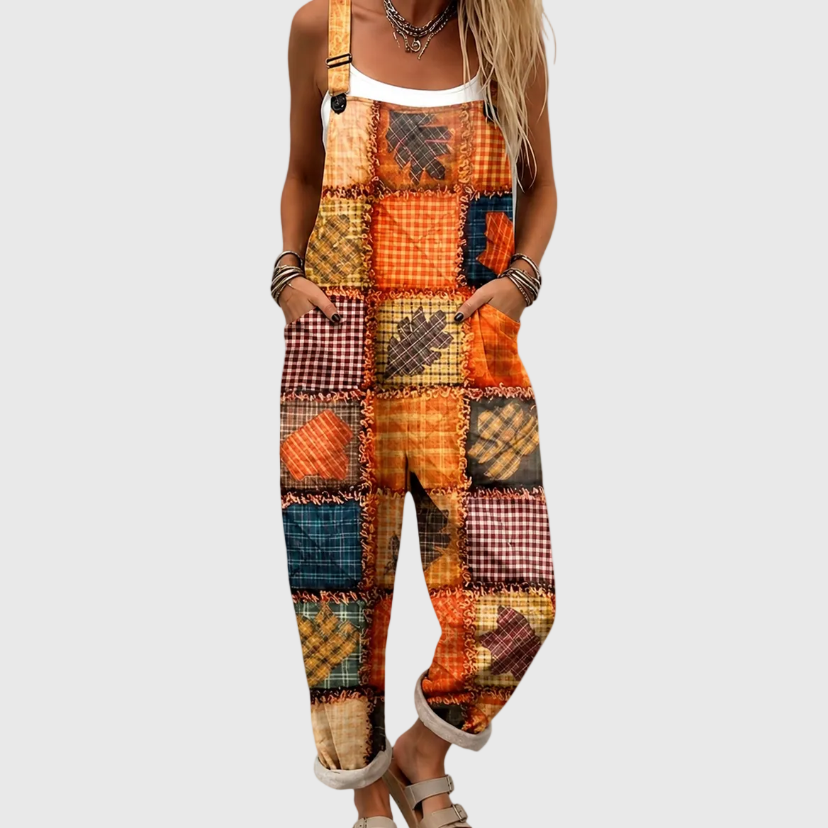 SALOPETTE PATCHWORK RUSTICHE