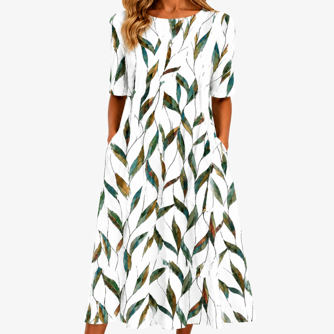 FREYA | ABITO MIDI CON TASCHE WILLOW MEADOW BOTANICAL