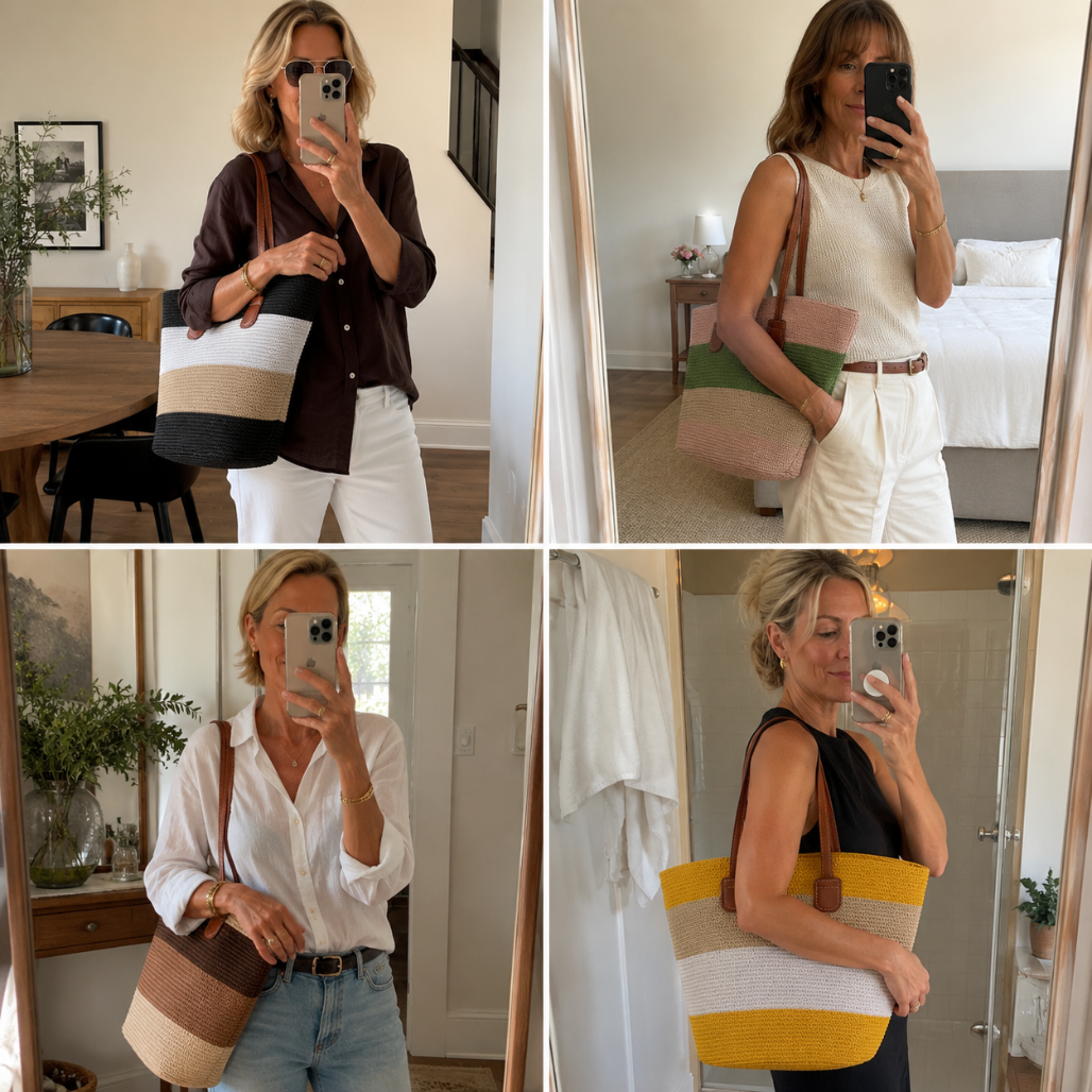 CORA | LA BORSA SHOPPER INTRECCIATA E COLORATA IN PAGLIA