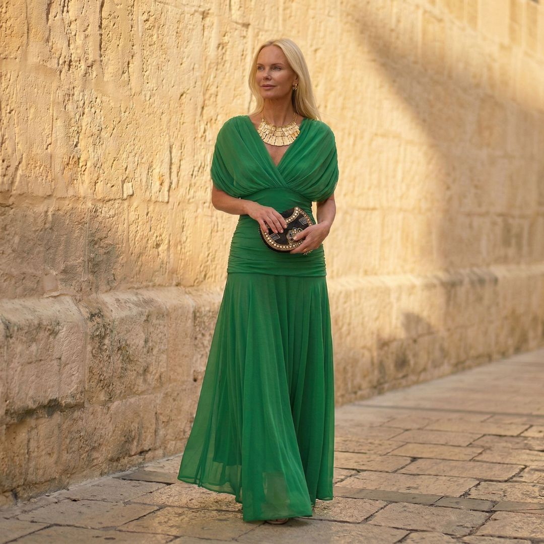 SIENNA | ABITO VERDE ELEGANTE