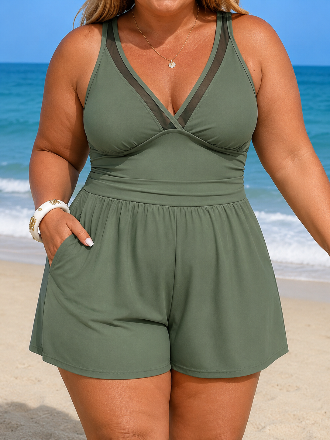 CHARLOTTE | ABITO DA BAGNO ELEGANTE SEABREEZE TAGLIE FORTI