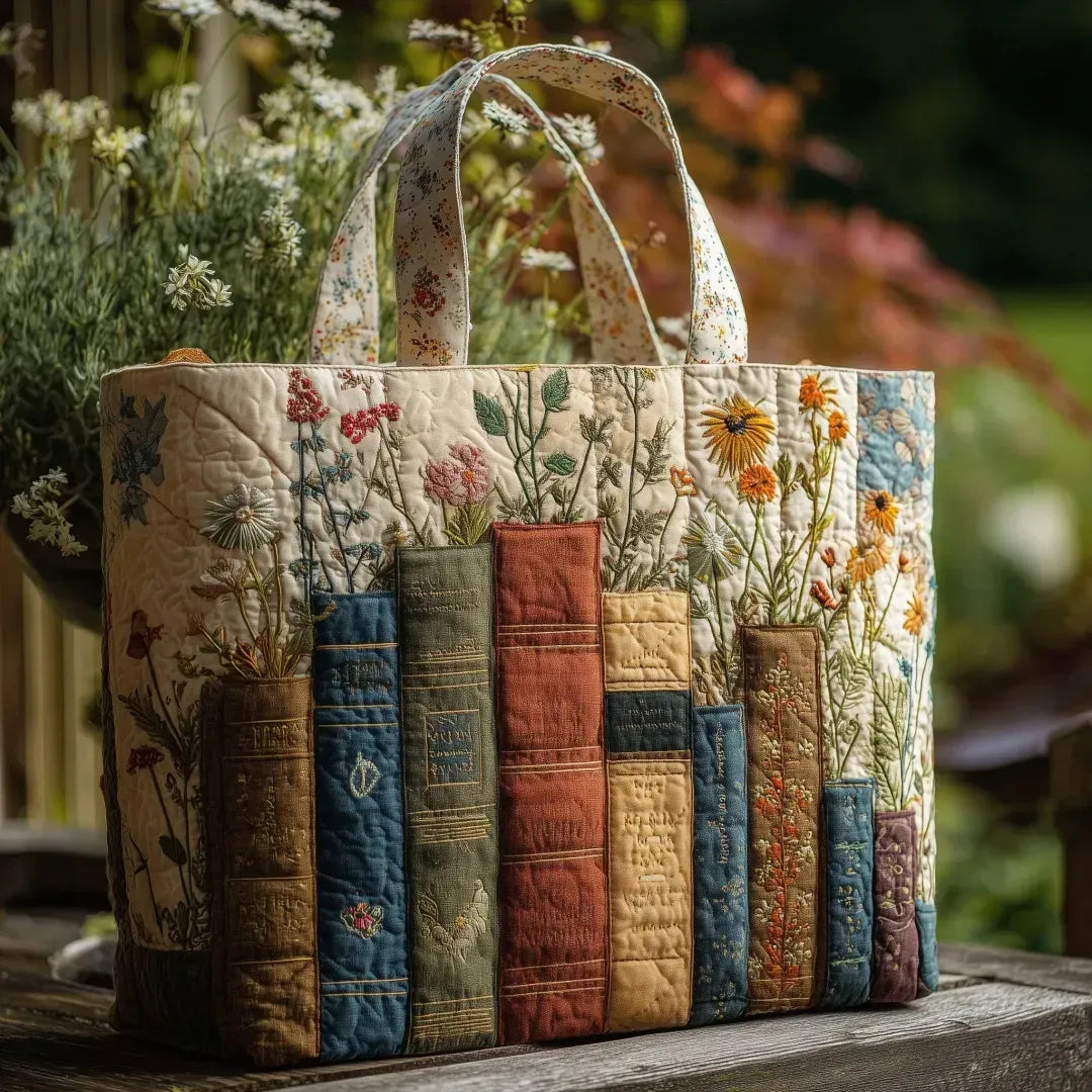 EMMA | BORSA ARTIGIANALE: LIBRI E FIORI
