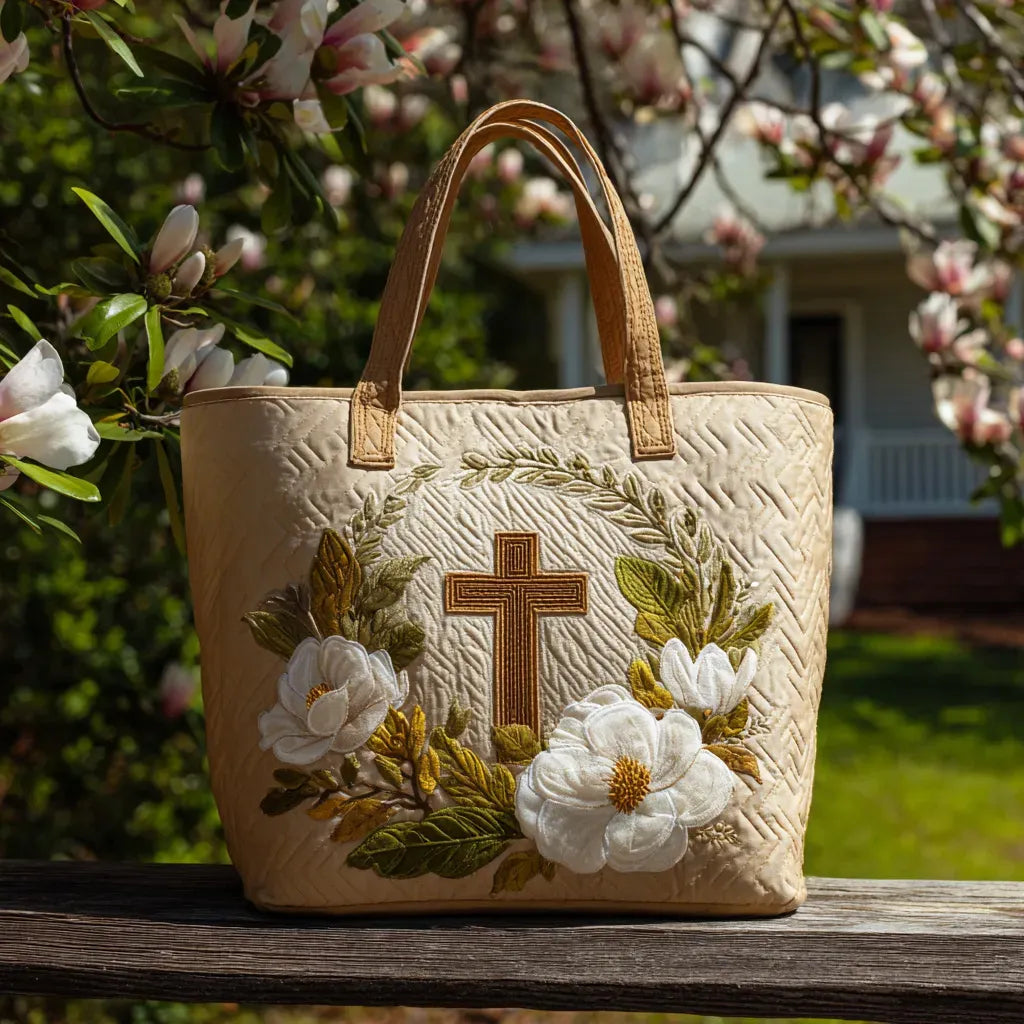 CLARA | BORSA ARTIGIANALE CON CROCE SACRA