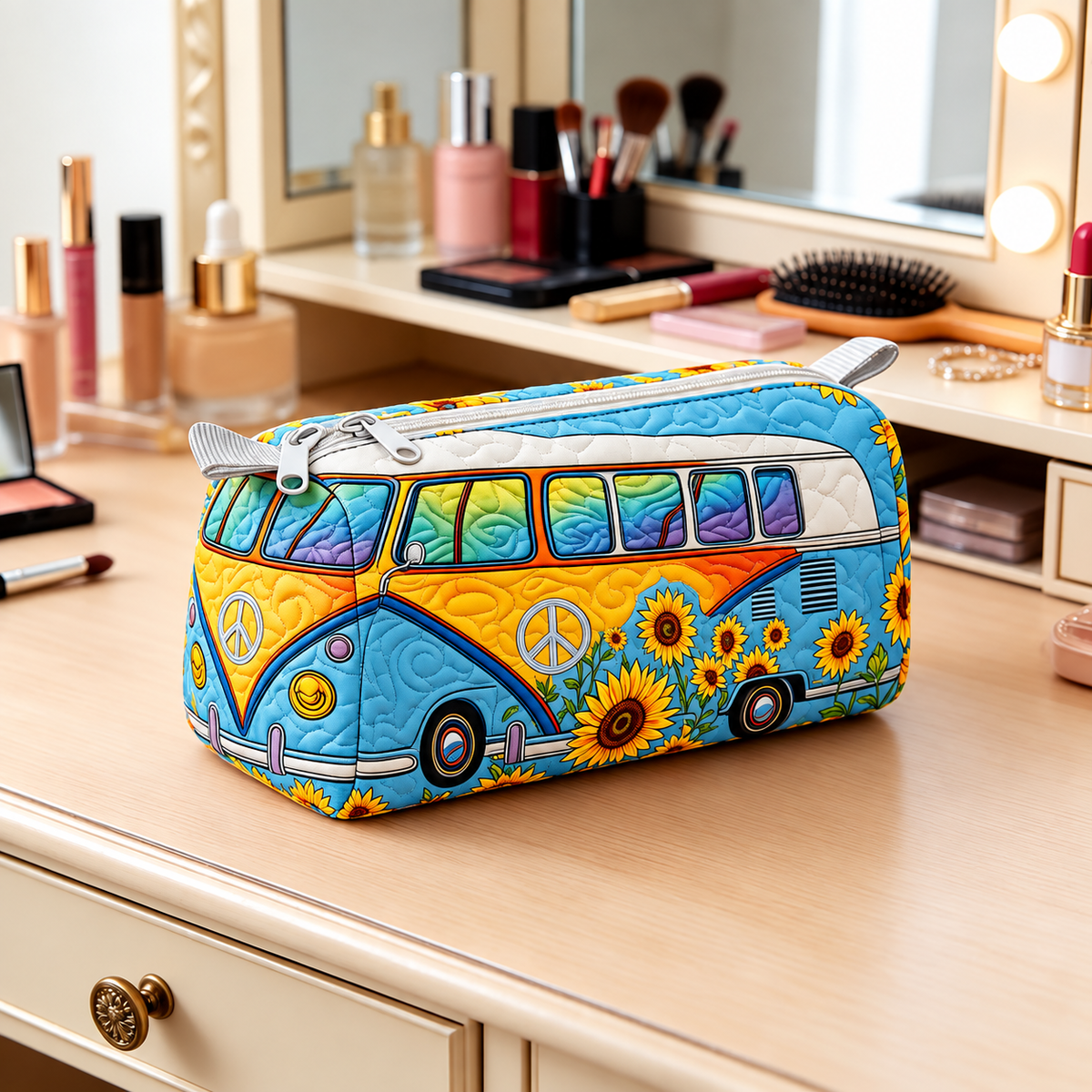 SUNVALE | BEAUTY CASE CAMPER GIRASOLE BLU