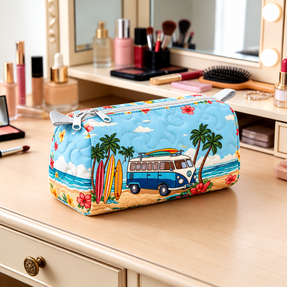 SURFBLOOM | POCHETTE COSMETICA TROPICAL BEACH CAMPER