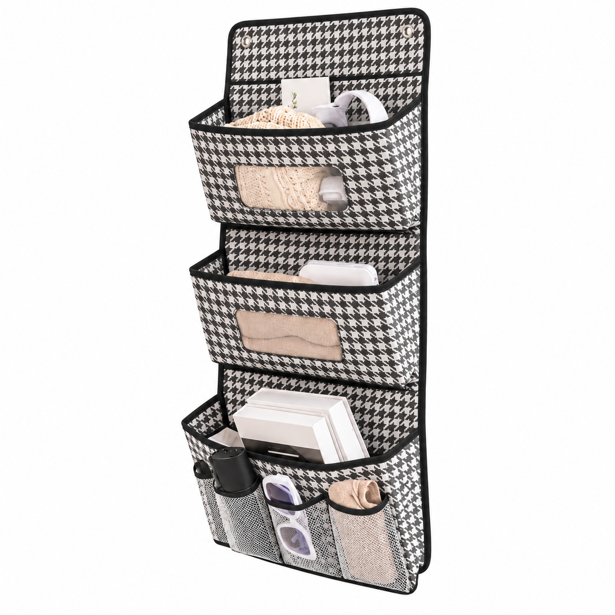 TIDYHAVEN | ORGANIZER A TASCHE DA APPENDERE MOTIVO PIED DE POULE