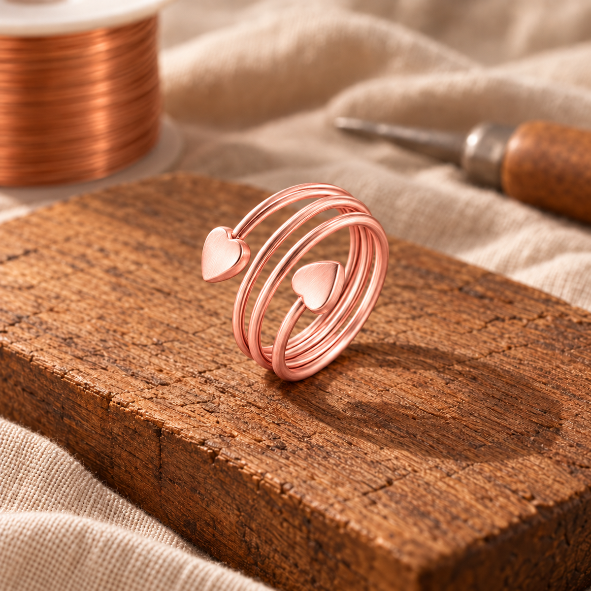 AMBRA | ANELLO IN RAME SILT
