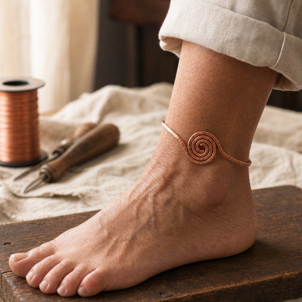 MAYA | CAVIGLIERA A SPIRALE IN RAME