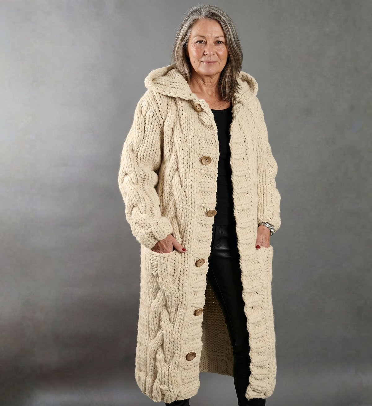 SERAFINA | CAPPOTTO ELEGANTE A TRECCE