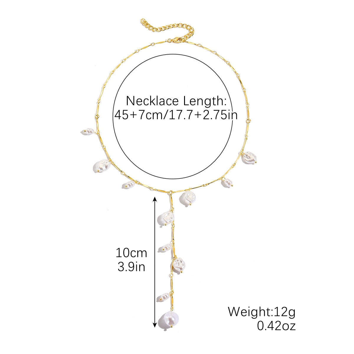 LUNA | COLLANA CASCATA MAGICA DI PERLE