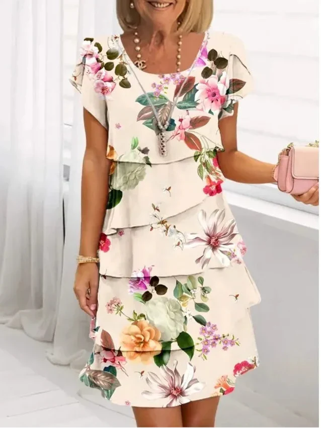 HELENA | ABITO ELEGANTE E COMODO CON VOLANT