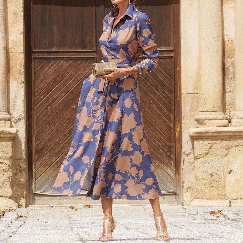 ÉLISE | ABITO LUNGO ELEGANTE A MANICHE LUNGHE
