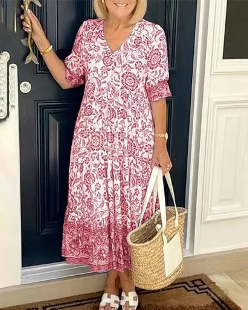 IMELDA | ABITO FLOREALE ELEGANTE E LEGGERO