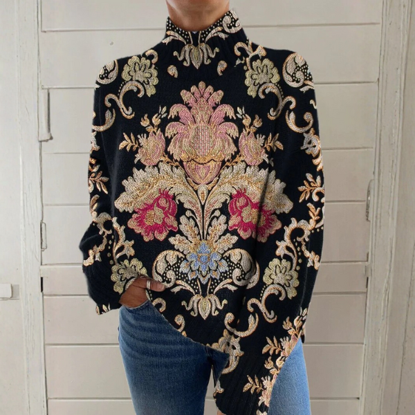 PHOEBE | MAGLIONE VINTAGE A FIORI