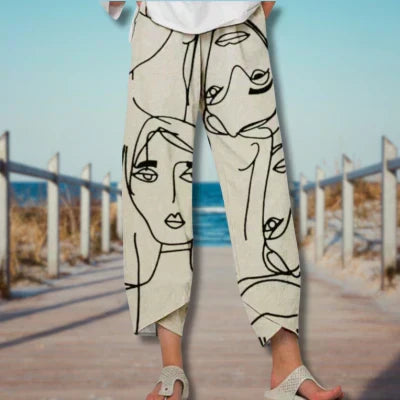 LYNETTE | PANTALONI CON MOTIVO CREATIVO