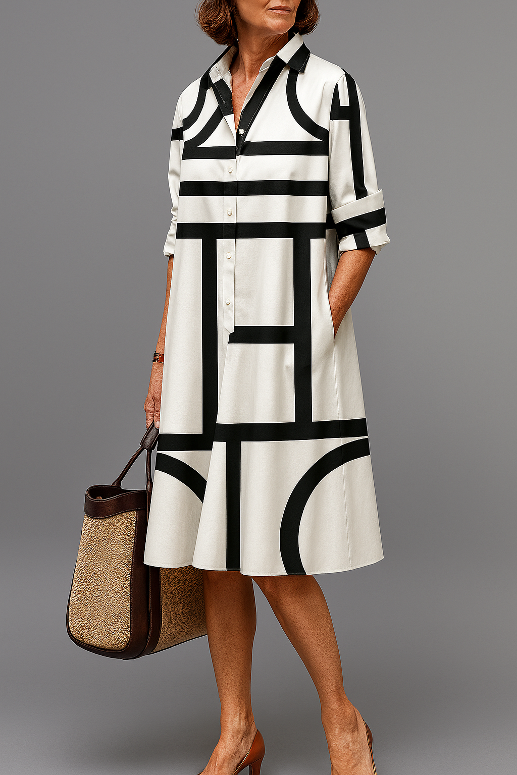 ELLIE | ABITO MIDI STILOSO ED ELEGANTE