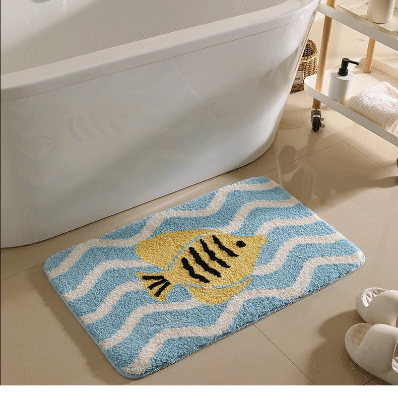 FINNYWAVE | TAPPETINO DA BAGNO ANTISCIVOLO A FORMA DI PESCIOLINO