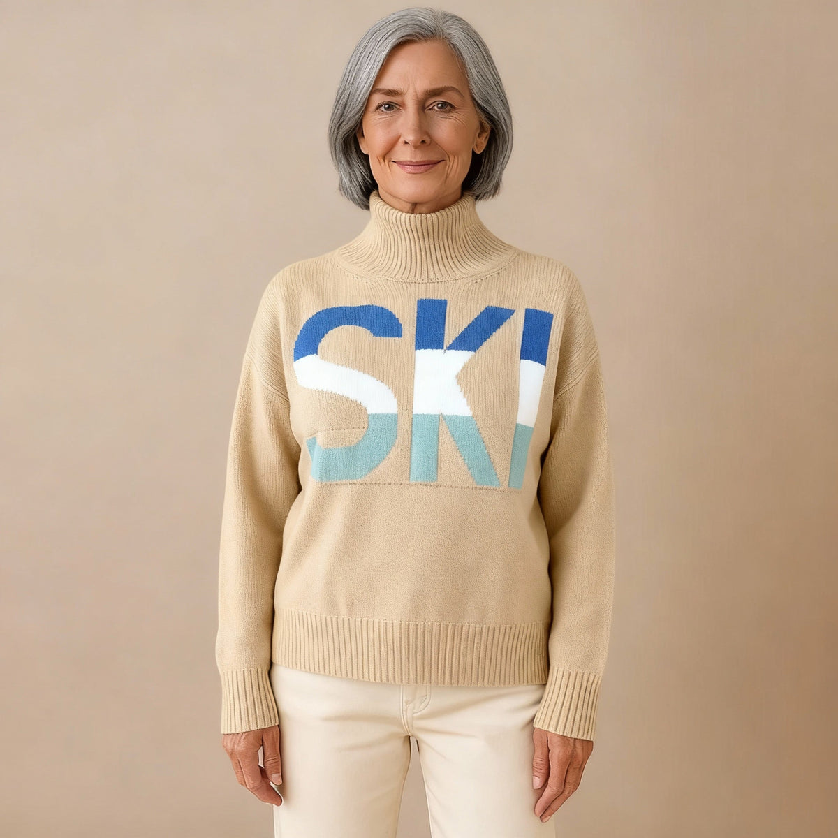 IMOGEN | MAGLIONE DA SCI RETRÒ A COLLO ALTO