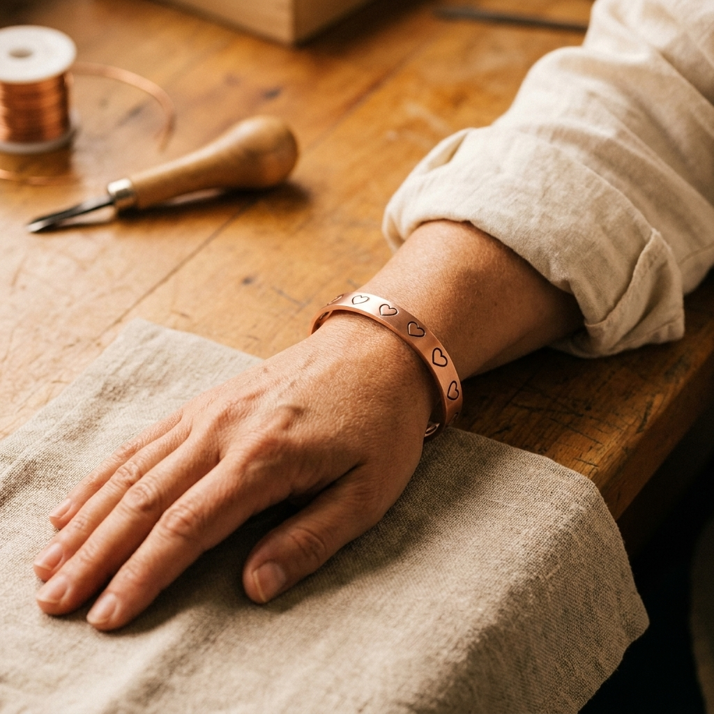 HARPER | BRACCIALE IN RAME HEARTH