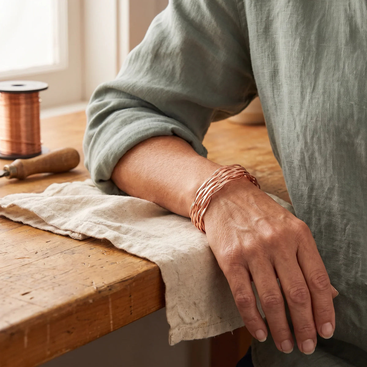 MABEL | BRACCIALE IN RAME WISP