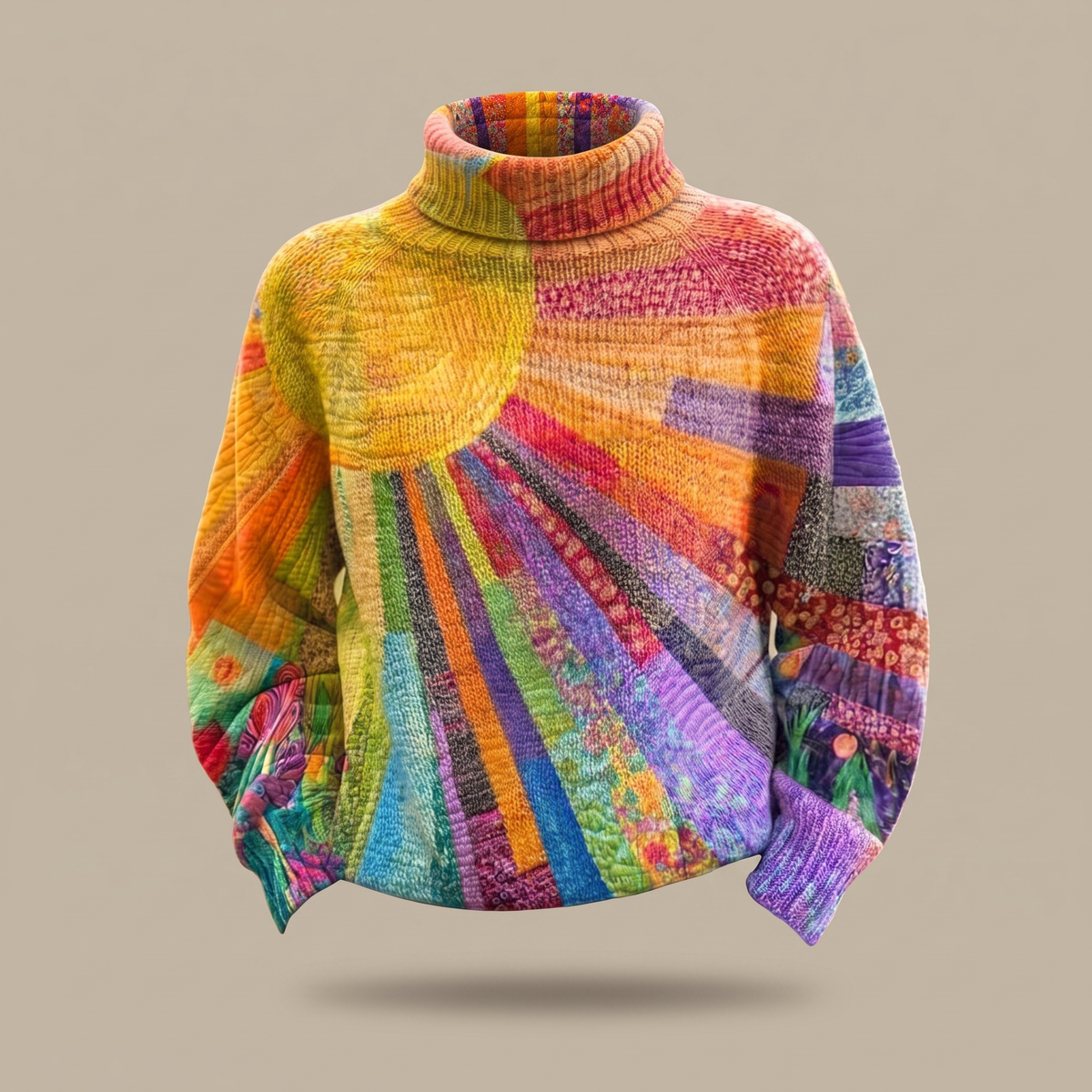 ROSALIND | DOLCEVITA CON STAMPA RETRO SUNBURST