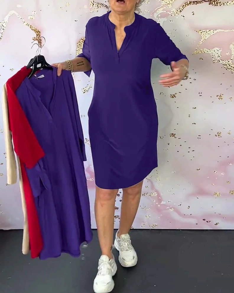 HANNE | ABITO ELEGANTE CON SCOLLO A V