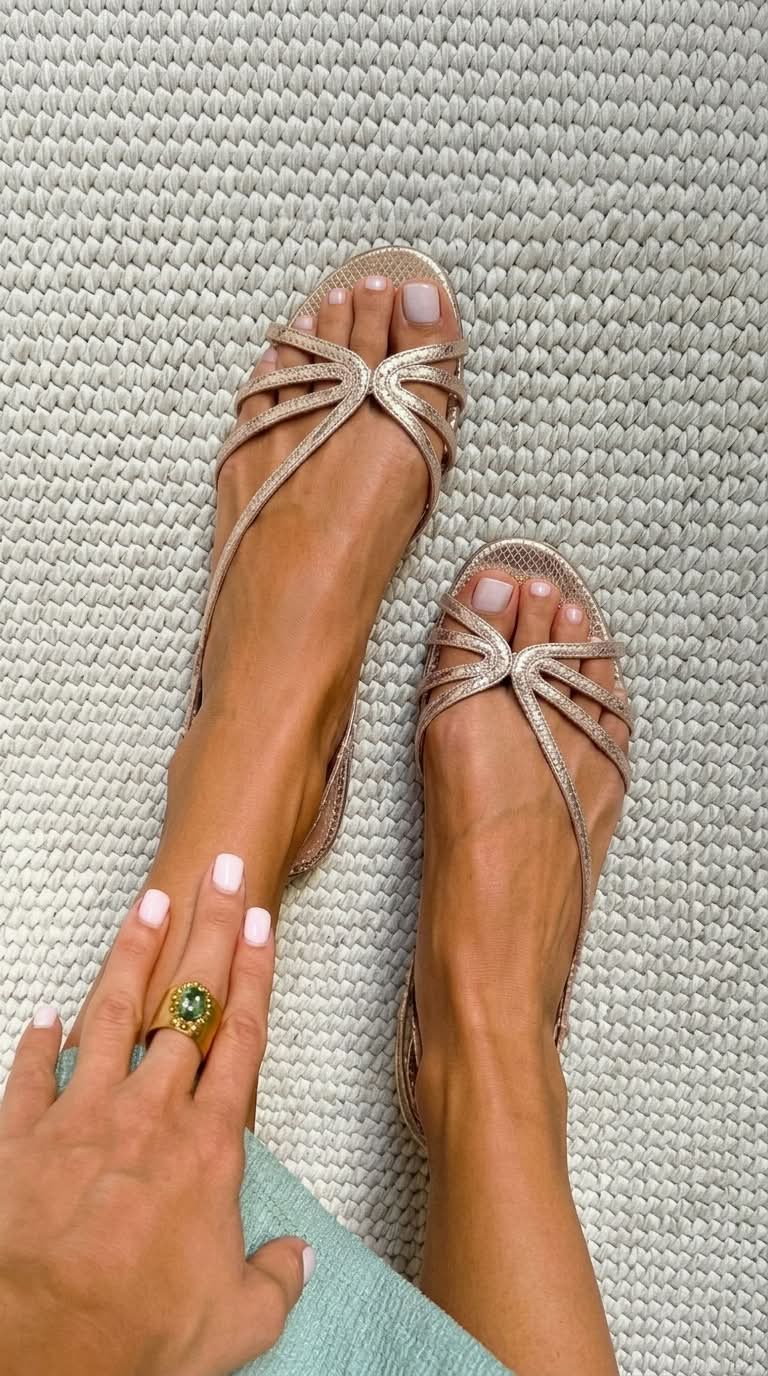 MARTA | SANDALI ORO: ELEGANZA ESTIVA