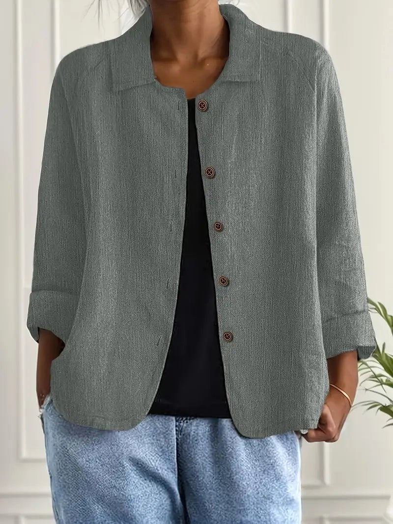 AMABILIA | CAMICETTA GRIGIO VERDE CHIARO