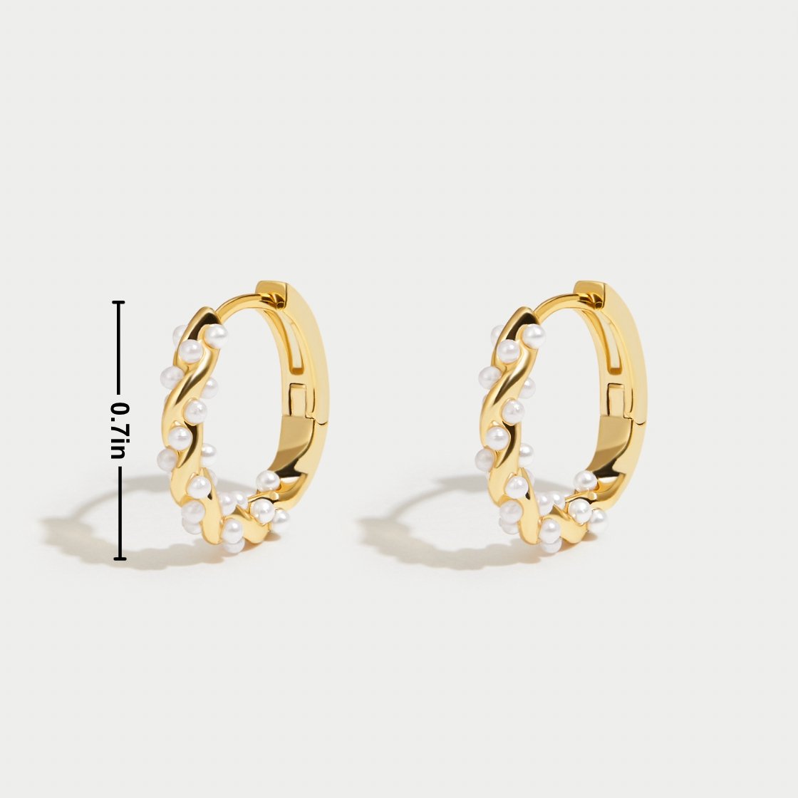 TWYLA | ORECCHINI A CERCHIO CON PERLA TWIRLED