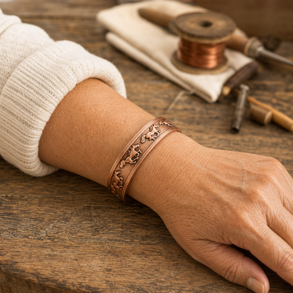 DAISY | BRACCIALE IN RAME CON CAVALLO