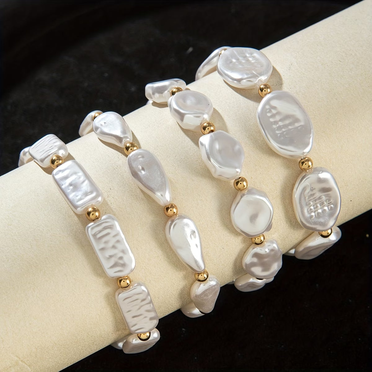 VALORA | SET DI 4 BRACCIALI CON PERLE STATEMENT