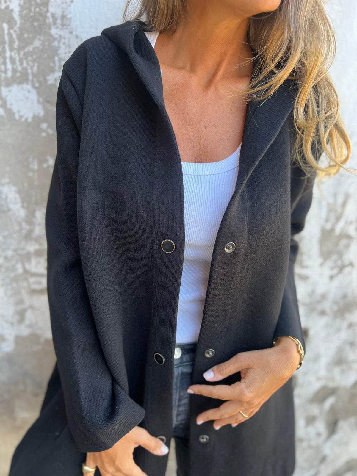 LAURA | GIACCA COSY CON BOTTONI