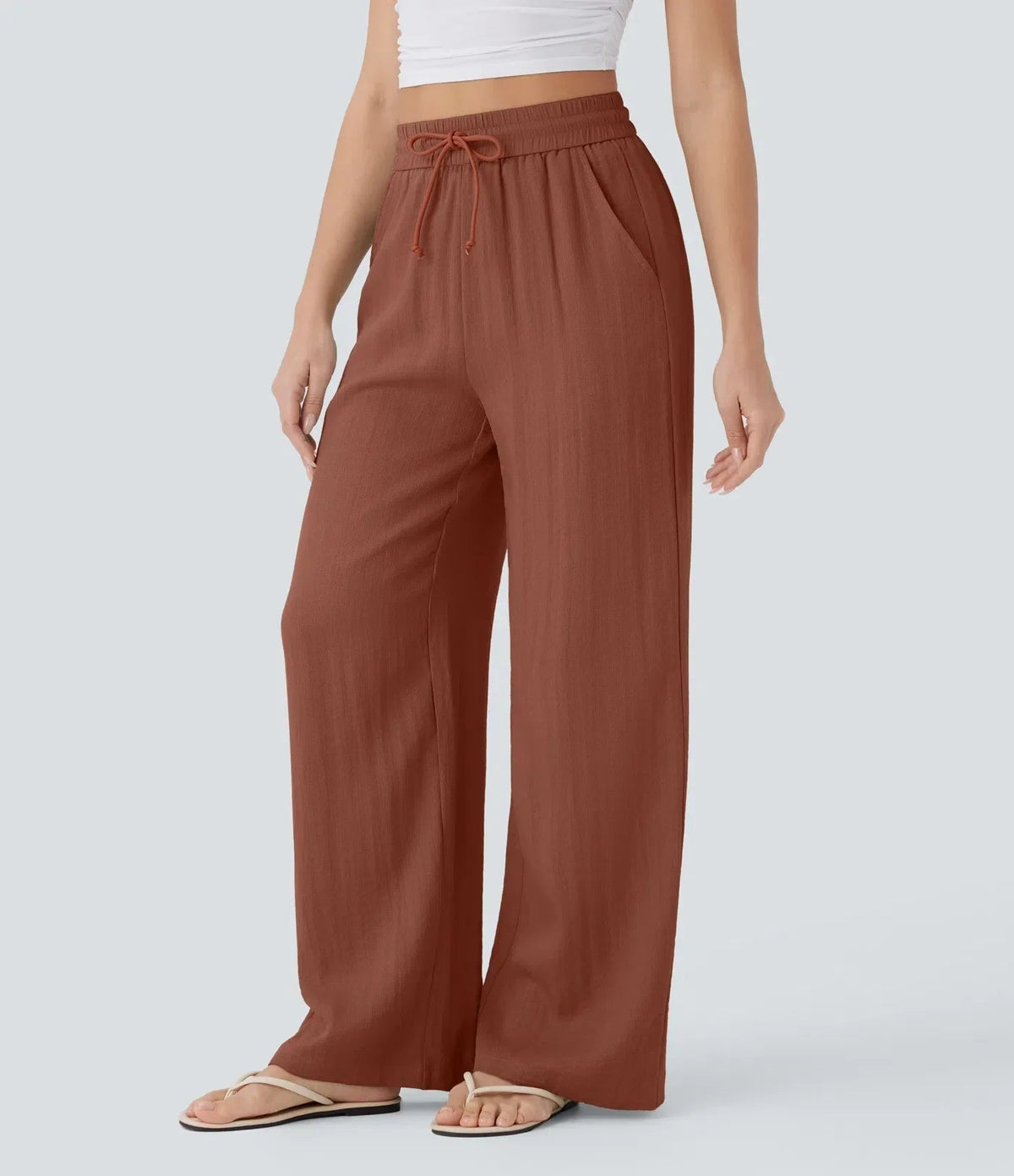 SARAH | PANTALONI A GAMBA LARGA EFFORTLESS