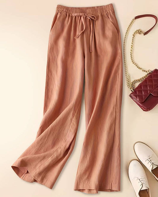 GAIL | PANTALONI A GAMBA LARGA SENZA SFORZO