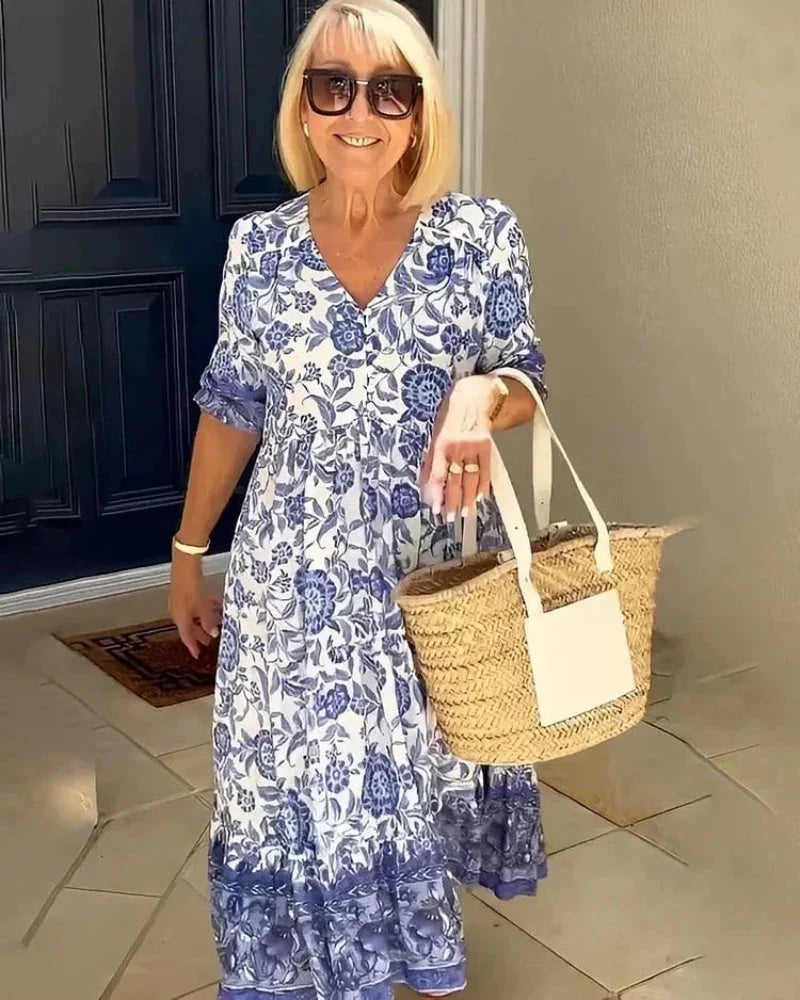 IMELDA | ABITO FLOREALE ELEGANTE E LEGGERO