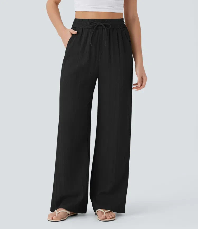 SARAH | PANTALONI A GAMBA LARGA EFFORTLESS