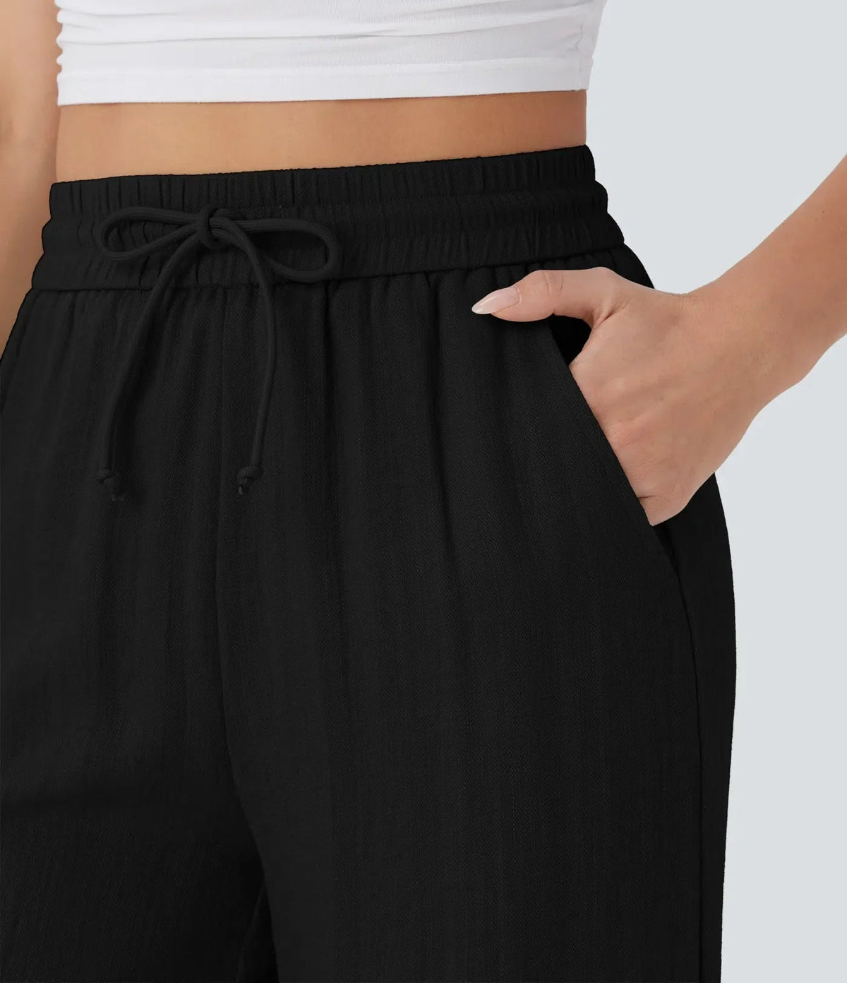 SARAH | PANTALONI A GAMBA LARGA EFFORTLESS