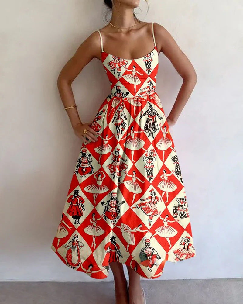 VIRELLA | ABITO MIDI VINTAGE CAROUSEL
