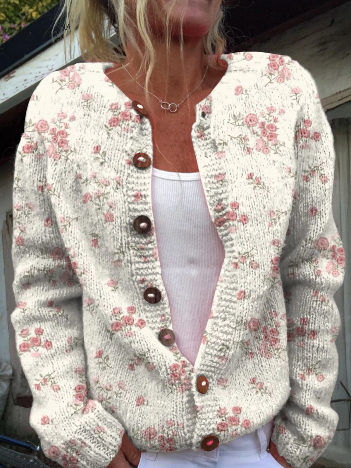 EVANTHEA | CARDIGAN FLOREALE VINTAGE