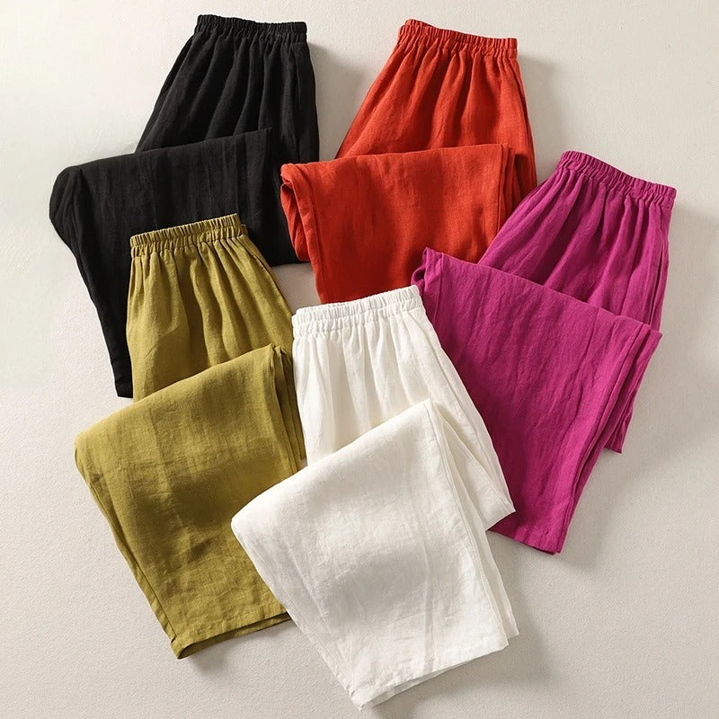 FIRENZE | PANTALONI FLUIDI A GAMBA LARGA