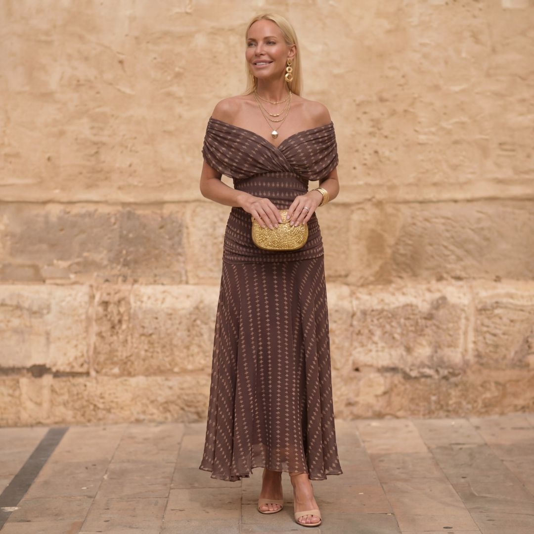 SIENNA | ABITO GEOMETRICO FLUIDO