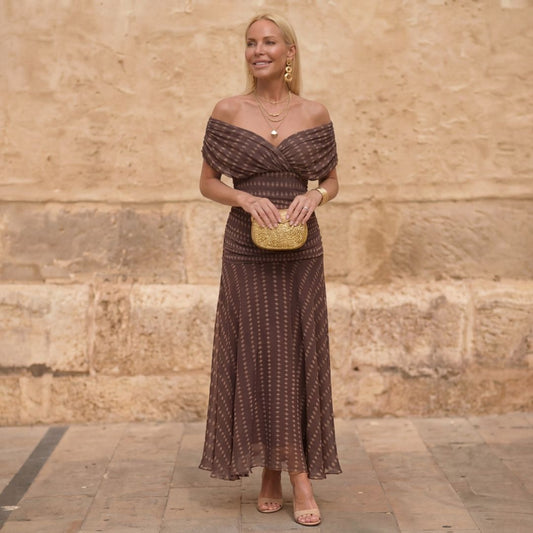 SIENNA | ABITO GEOMETRICO FLUIDO