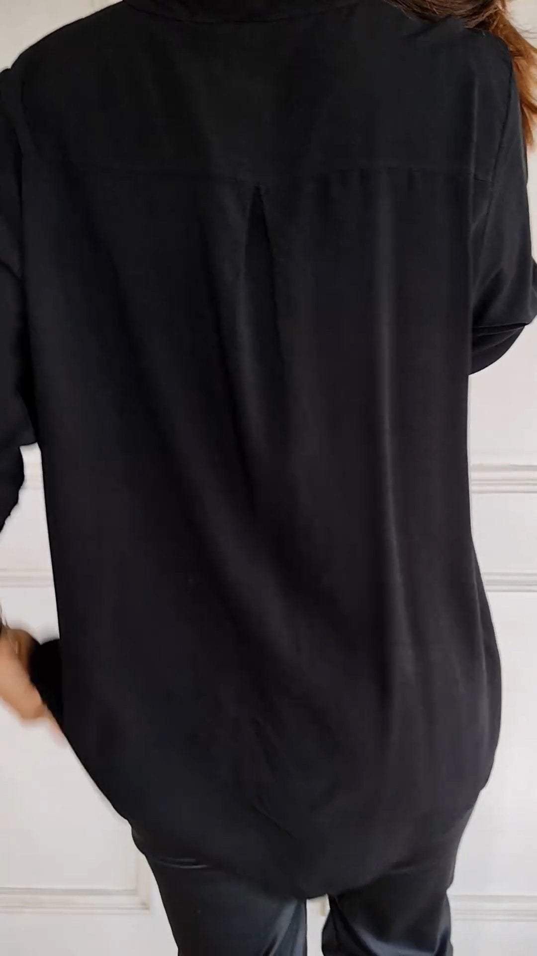 VERITY | CAMICIA BUTTON-DOWN CON PROFILO DI PAILLETTES