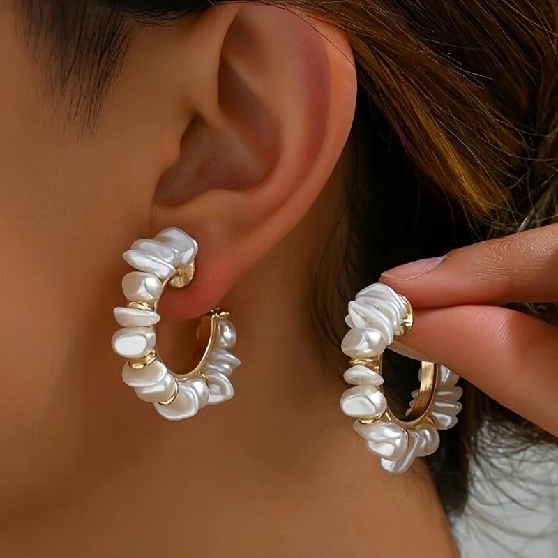 BIANCA | ORECCHINI CON PERLE CHUNKY