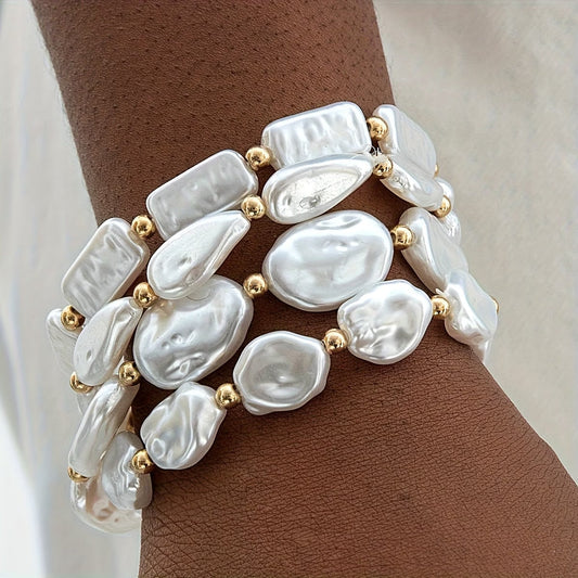 VALORA | SET DI 4 BRACCIALI CON PERLE STATEMENT