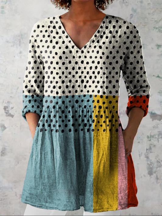 VALERIE | CAMICIA LUNGA CON SCOLLO A V