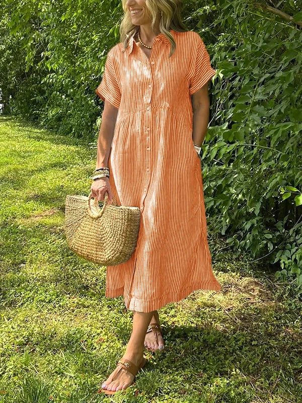 MONA | ABITO A RIGHE ELEGANTE
